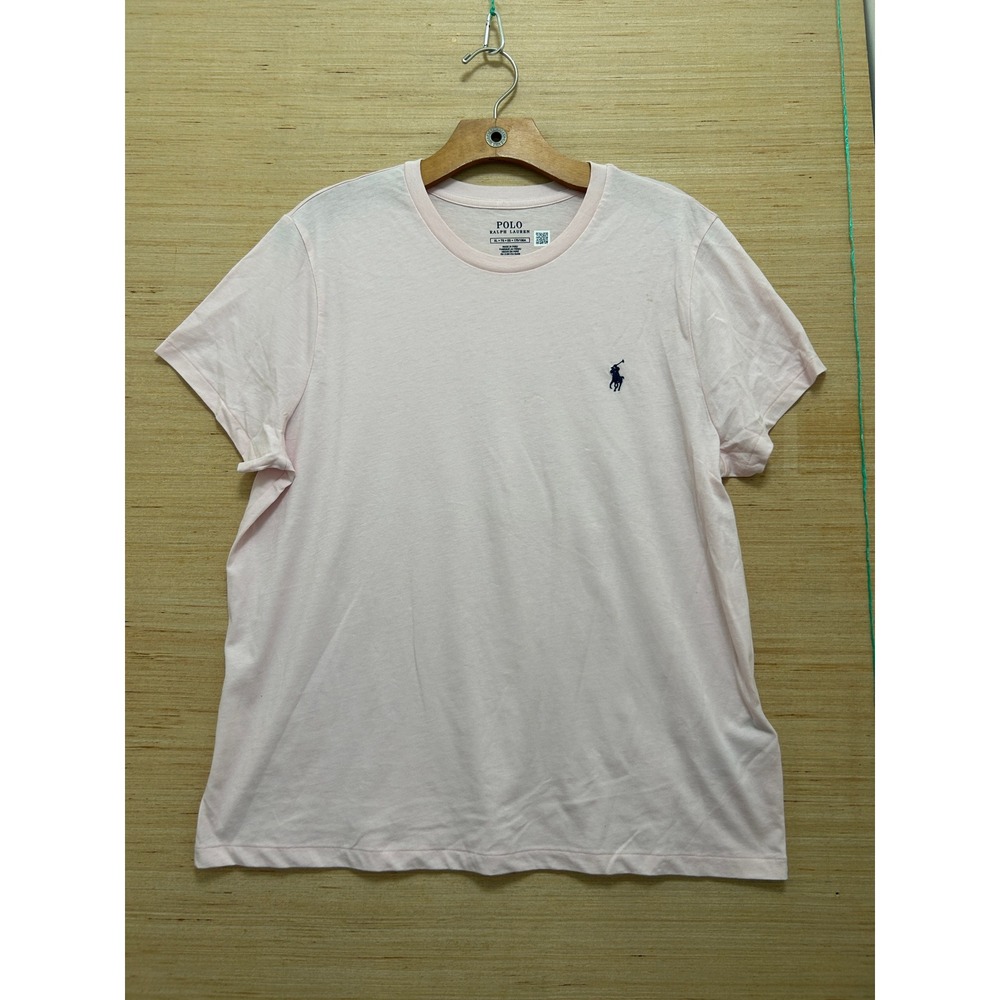 Polo Ralph Lauren Mens XL‎ Light Pink Short Sleeve Crew Neck Pony Logo T-Shirt